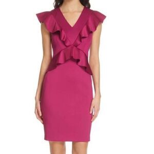 Ted Baker London Alair Ruffle Body-Con Dress NWT